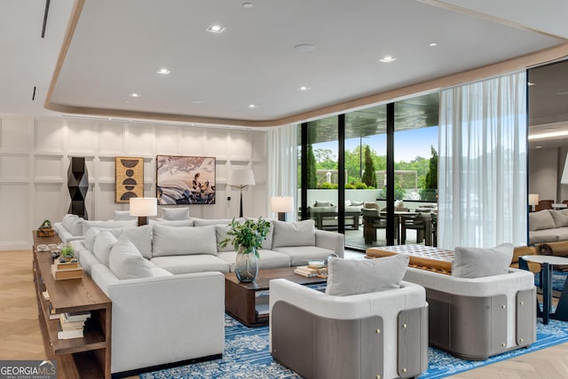 2425 Peachtree Rd NE Unit 902, Atlanta, GA 30305 - living area featuring a decorative wall