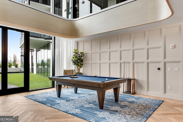2425 Peachtree Rd NE Unit 902, Atlanta, GA 30305 - playroom with a decorative wall and billiards