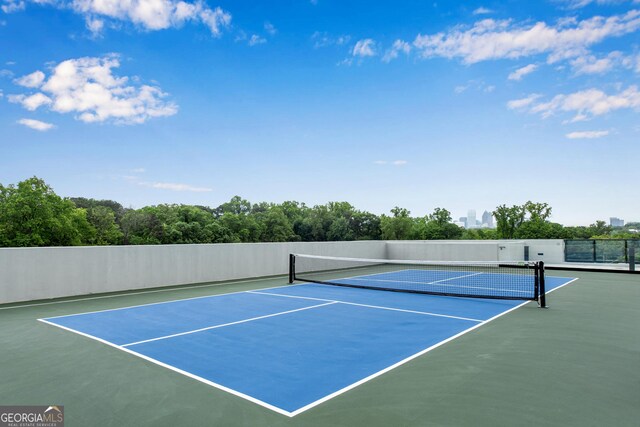 2425 Peachtree Rd NE Unit 902, Atlanta, GA 30305 - view of tennis court featuring community basketball court