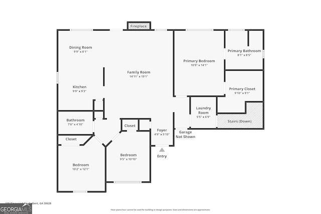 135 Pinewood Cir, Colbert, GA 30628 - view of property floor plan