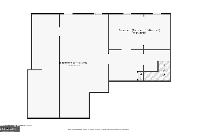 135 Pinewood Cir, Colbert, GA 30628 - view of floor plan / room layout
