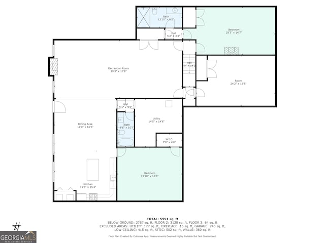 7131 Ridge Rd, Hiram, GA 30141 - view of floor plan / room layout