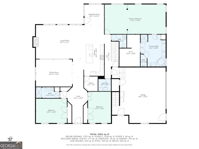 7131 Ridge Rd, Hiram, GA 30141 - view of floor plan / room layout