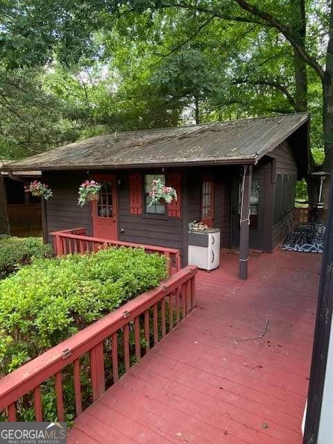 407 Hidden Valley Rd, Cleveland, GA 30528 - view of wooden deck