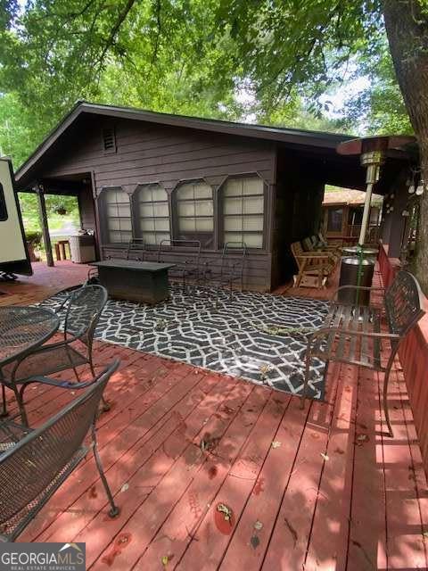 407 Hidden Valley Rd, Cleveland, GA 30528 - view of wooden deck