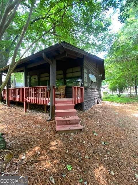 407 Hidden Valley Rd, Cleveland, GA 30528 - view of wooden terrace