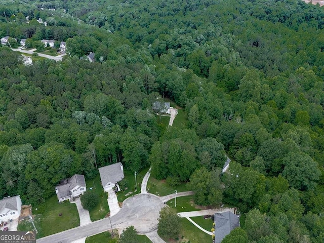 351 Danburg Ct, Jasper, GA 30143 - aerial view of property and surrounding area featuring a heavily wooded area