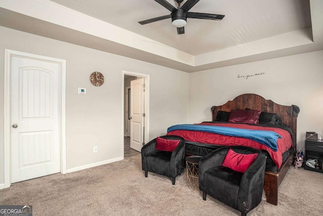 4732 Ridge Valley Dr, Gainesville, GA 30504 - carpeted bedroom featuring a raised ceiling and baseboards