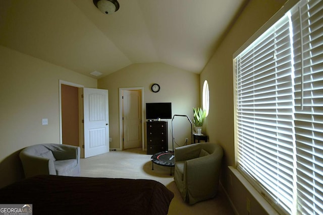 560 Tuscany Walk Ln, Lawrenceville, GA 30043 - carpeted bedroom featuring lofted ceiling