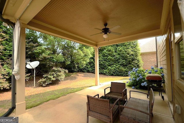 560 Tuscany Walk Ln, Lawrenceville, GA 30043 - view of patio with a ceiling fan