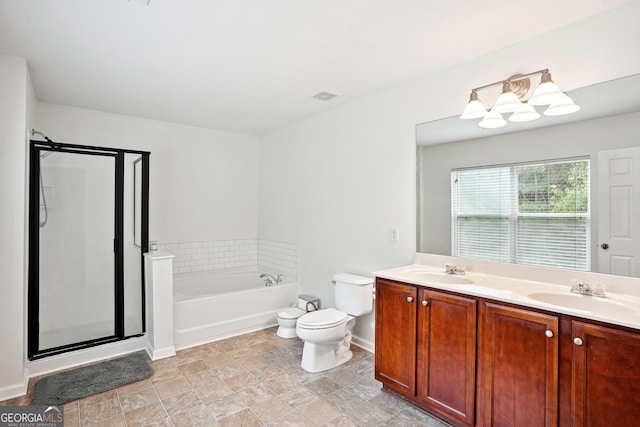 194 Branch Valley Way, Dallas, GA 30132 - full bath featuring a bath, a shower stall, and double vanity