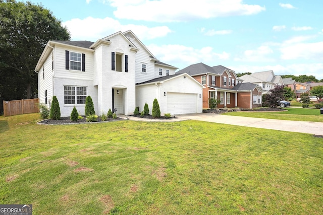 194 Branch Valley Way, Dallas, GA 30132 - traditional home with driveway, a garage, and a residential view