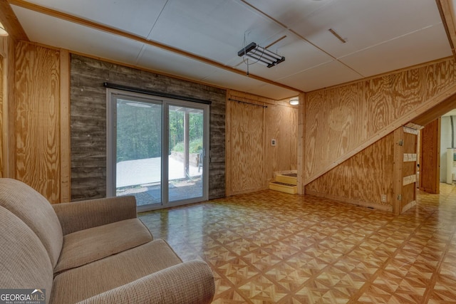 224 Shake Rag Rd, Hiawassee, GA 30546 - living area with wood walls