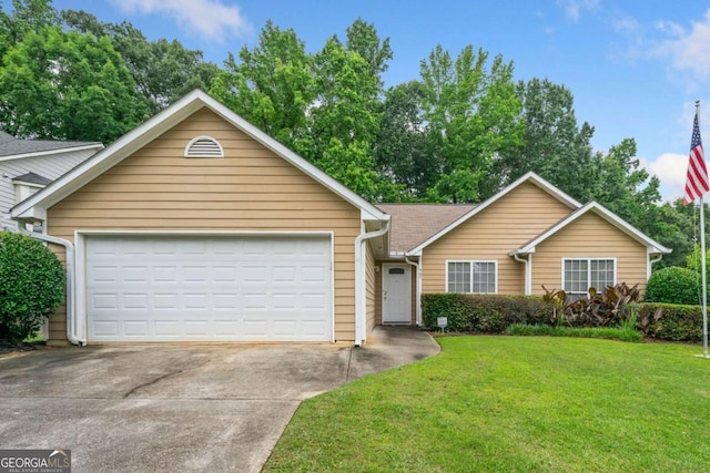 467 Ravinia Way, Lawrenceville, GA 30044 - ranch-style house featuring a front yard and driveway
