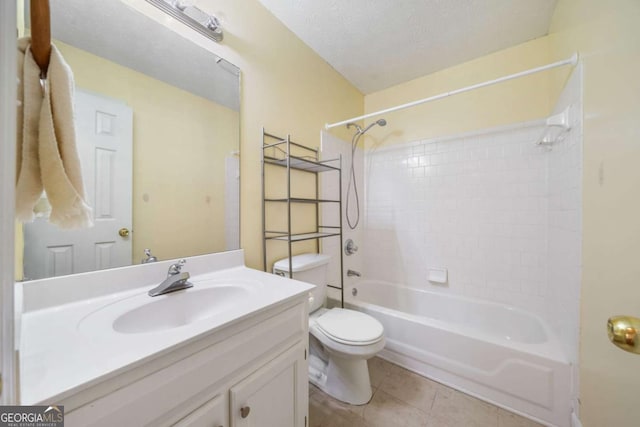 467 Ravinia Way, Lawrenceville, GA 30044 - bathroom featuring vanity, toilet, shower / washtub combination, and tile patterned flooring