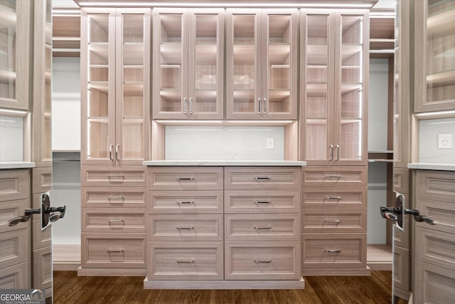 3057 Watsons Bnd, Milton, GA 30004 - walk in closet with dark wood-type flooring
