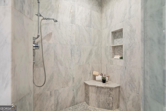 3057 Watsons Bnd, Milton, GA 30004 - full bathroom with tiled shower