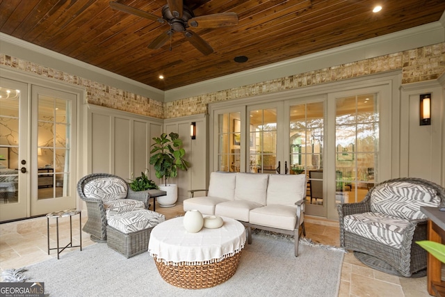 3057 Watsons Bnd, Milton, GA 30004 - sunroom with french doors