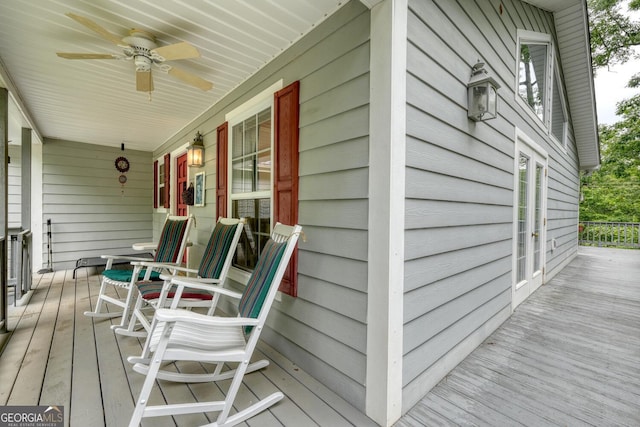 311 Lonesome Pine Trl, Blairsville, GA 30512 - porch with a ceiling fan