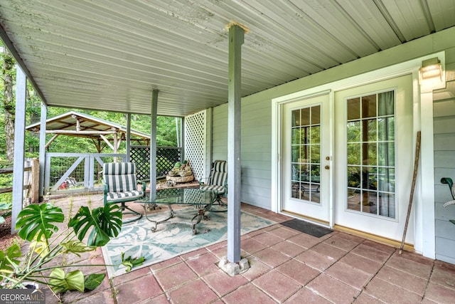 311 Lonesome Pine Trl, Blairsville, GA 30512 - view of patio featuring a gazebo