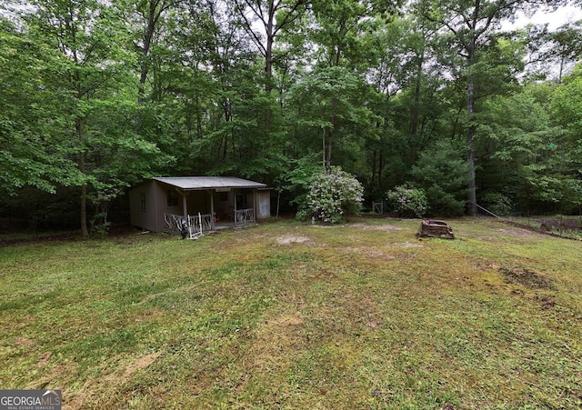 311 Lonesome Pine Trl, Blairsville, GA 30512 - view of grassy yard featuring a view of trees
