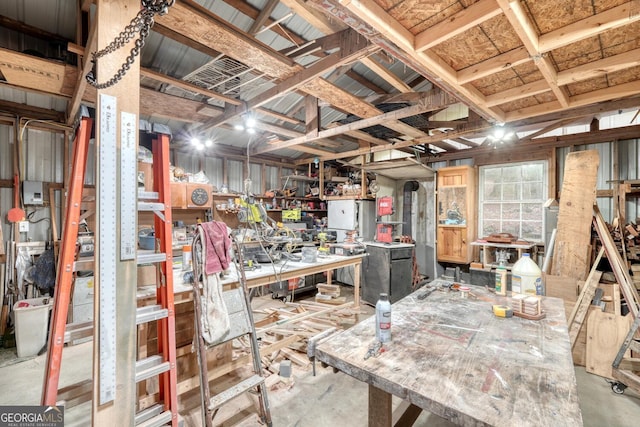 311 Lonesome Pine Trl, Blairsville, GA 30512 - below grade area featuring a workshop area