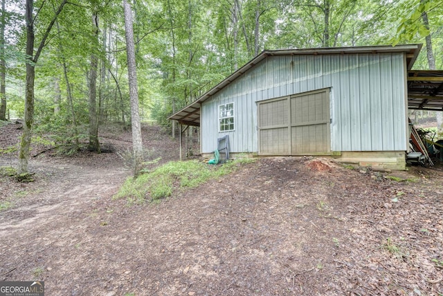 311 Lonesome Pine Trl, Blairsville, GA 30512 - view of pole building featuring driveway