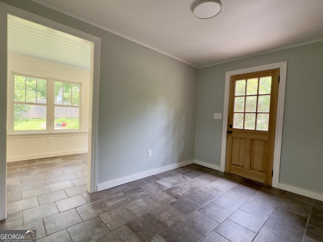 4 Walton Way NW, Rome, GA 30165 - entryway featuring healthy amount of natural light, ornamental molding, and baseboards