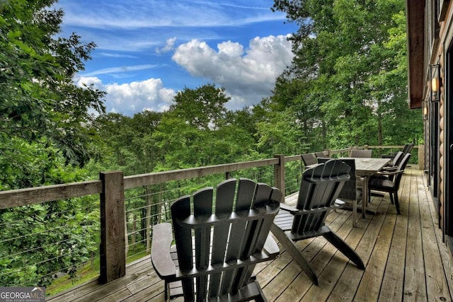 190 Toccoa Heights Rd, Blue Ridge, GA 30513 - deck featuring outdoor dining space