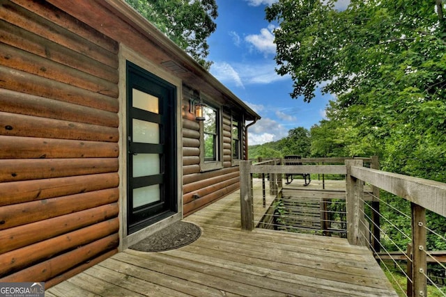 190 Toccoa Heights Rd, Blue Ridge, GA 30513 - view of deck