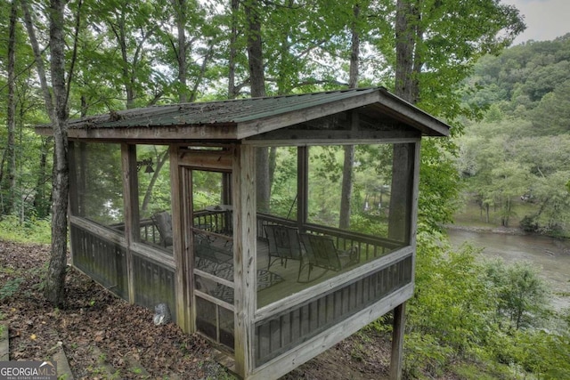190 Toccoa Heights Rd, Blue Ridge, GA 30513 - view of outdoor structure with a view of trees