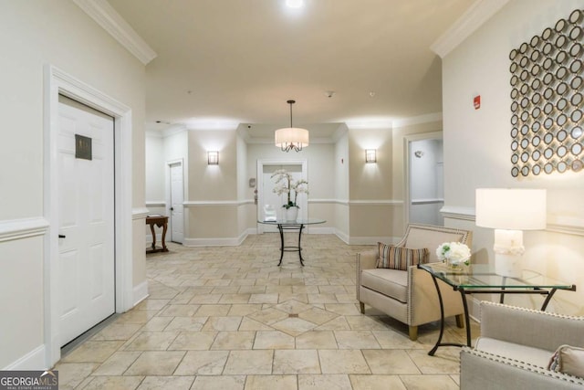 11 Perimeter Ctr E Unit 1412, Atlanta, GA 30346 - building lobby with ornamental molding