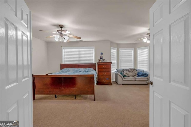2545 Gatewater Ct, Cumming, GA 30040 - bedroom featuring carpet and a ceiling fan