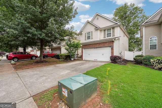 2545 Gatewater Ct, Cumming, GA 30040 - view of front of property with a garage, driveway, and brick siding