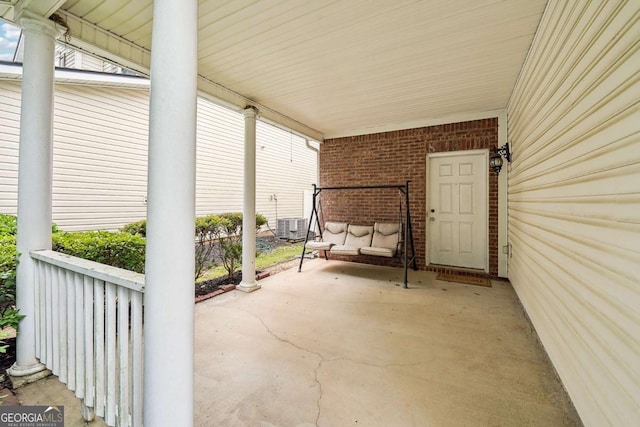 2545 Gatewater Ct, Cumming, GA 30040 - covered porch featuring cooling unit