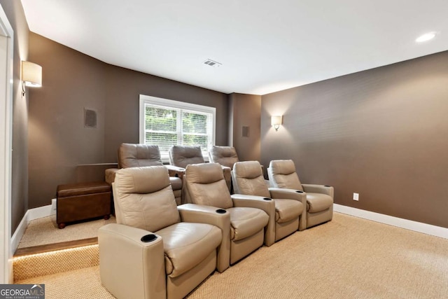 100 Pine Mist Cir, Alpharetta, GA 30022 - carpeted home theater room with baseboards and recessed lighting