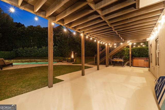 100 Pine Mist Cir, Alpharetta, GA 30022 - view of patio with a hot tub