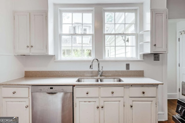 170 Stanton Way, Athens, GA 30606 - kitchen featuring stainless steel dishwasher and white cabinetry