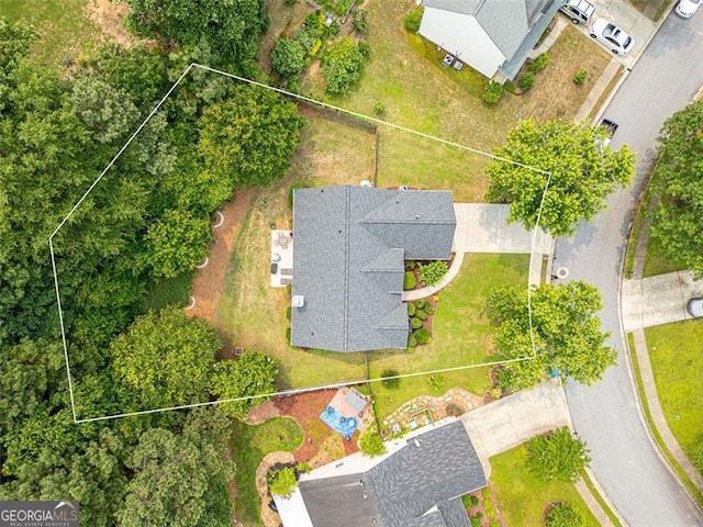 1865 Morgans Run Trl, Buford, GA 30519 - aerial view of property's location featuring property parcel outlined