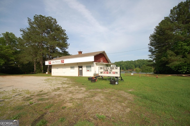 188 Thornbrooke Dr, Hiram, GA 30141 - view of front of home featuring a front yard and a chimney