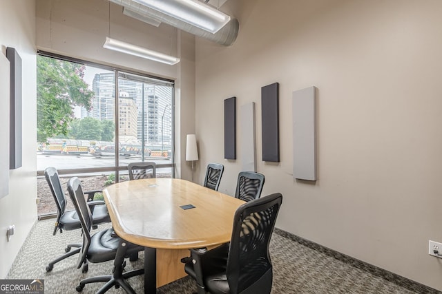 120 Ralph Mcgill Blvd NE Unit 1502, Atlanta, GA 30308 - carpeted dining space with an office area