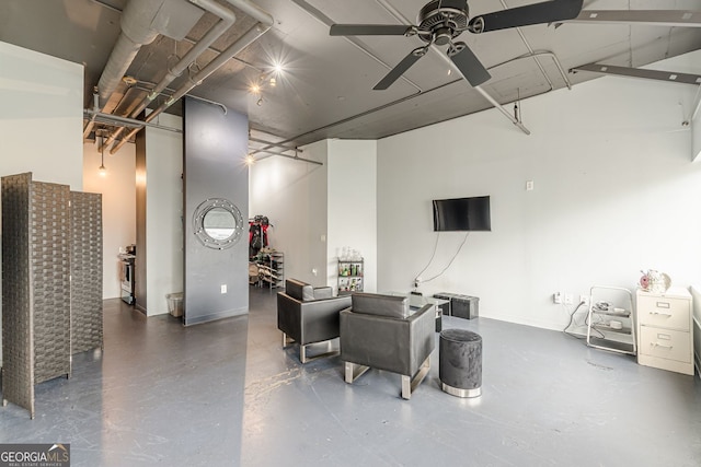 120 Ralph Mcgill Blvd NE Unit 1502, Atlanta, GA 30308 - basement with ceiling fan and baseboards
