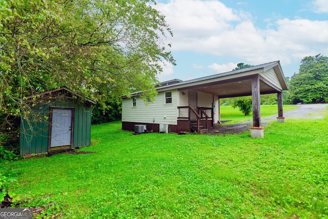 5198 Hwy 52 E, Ellijay, GA 30536 - view of grassy yard featuring cooling unit