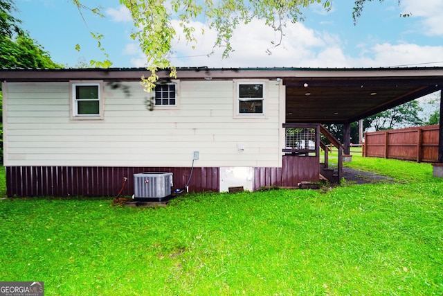 5198 Hwy 52 E, Ellijay, GA 30536 - rear view of property featuring central air condition unit