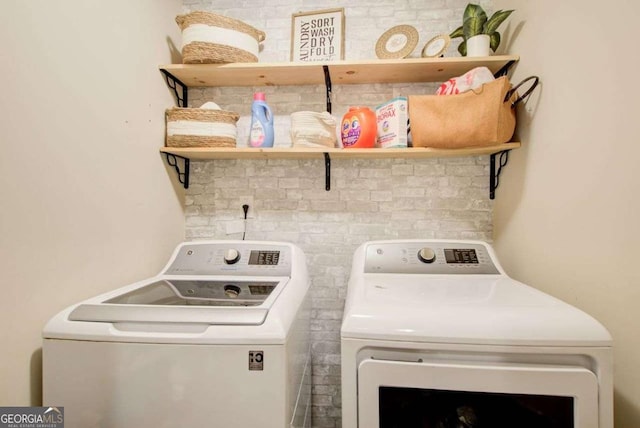 3746 Okefenokee Rdg, Loganville, GA 30052 - washroom featuring separate washer and dryer