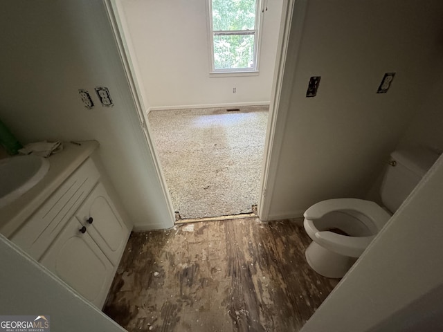 427 Bakers Fiord, Sautee Nacoochee, GA 30571 - bathroom featuring toilet, vanity, and baseboards