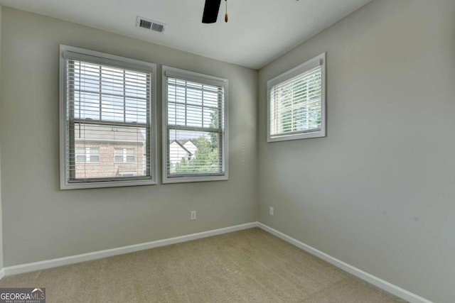 747 Topsail Ln, Alpharetta, GA 30005 - unfurnished room featuring a ceiling fan and light colored carpet