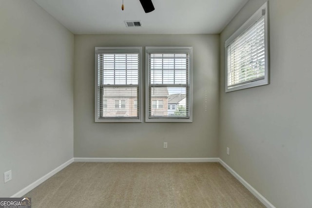 747 Topsail Ln, Alpharetta, GA 30005 - spare room featuring ceiling fan and carpet floors