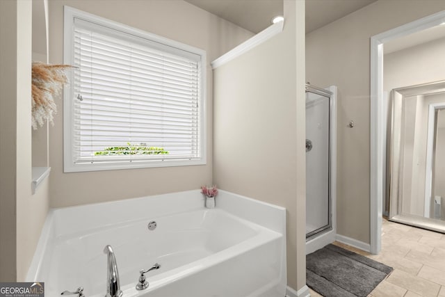 4965 Brierstone Dr, Alpharetta, GA 30004 - full bath with a bath and a shower stall