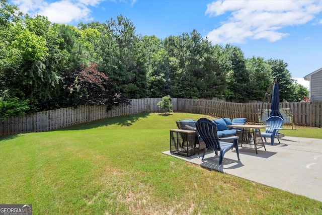 4965 Brierstone Dr, Alpharetta, GA 30004 - view of yard with a patio area